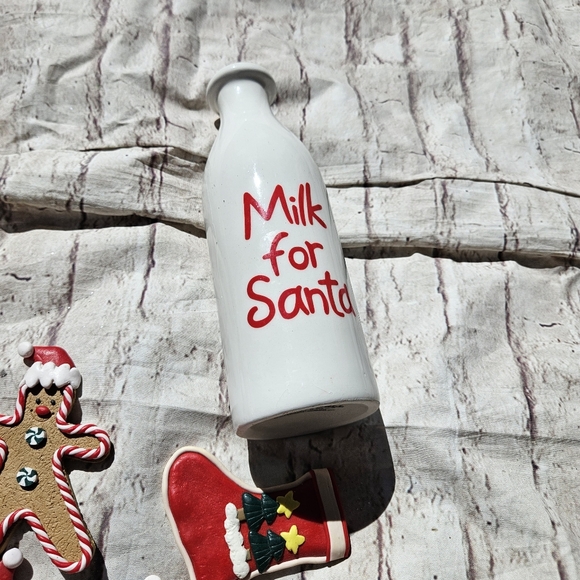 Cookies For Santa Milk And Fake Cookies Gingerbread Tray - Picture 6 of 6